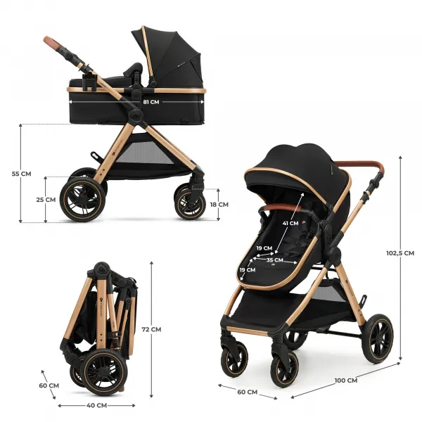 Kočík Kinderkraft Esme Pro 3v1 Farba: Moonlight Grey