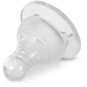 Baboo Liquid Silicone Teat Fast Flow cumlík na fľašu Narrow Neck 6m+ 2 ks