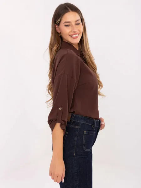 Shirt-MI-KS-4192.34-dark brown