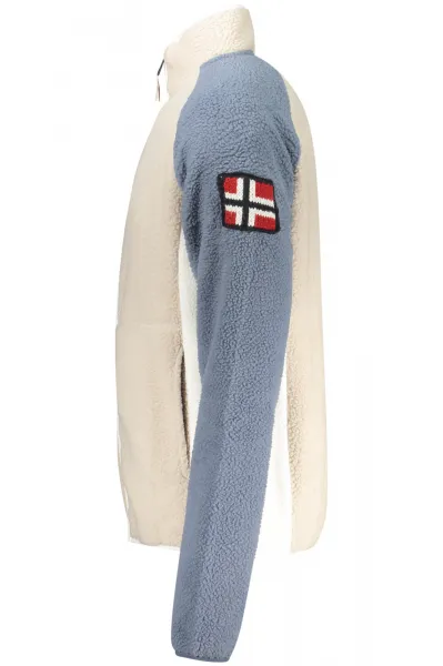 NORWAY 1963 MEN'S BEIGE ZIP-UP SWEATSHIRT