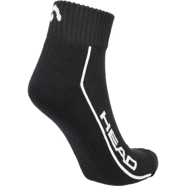 Head ALL SPORTS PERFORMANCE QUARTER 2P Unisex ponožky, čierna, veľkosť 43-46