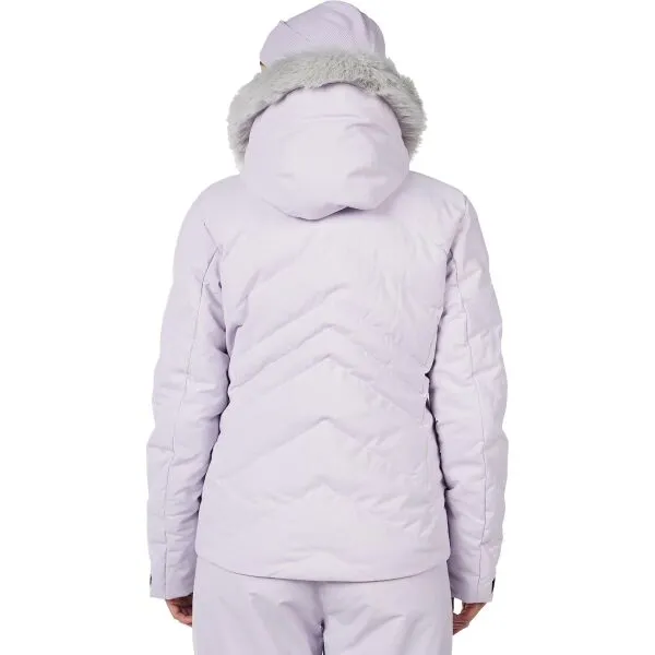 Rossignol W STACI INSULATED JKT Dámska lyžiarska bunda, fialová, veľkosť