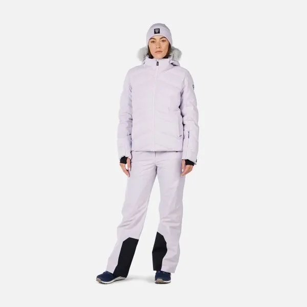 Rossignol W STACI INSULATED JKT Dámska lyžiarska bunda, fialová, veľkosť