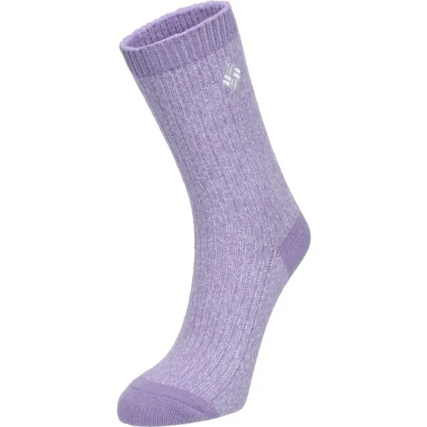 Columbia 2PP SUPER SOFT MICRO POLY MARL RIB CREW Dámske ponožky, fialová, veľkosť