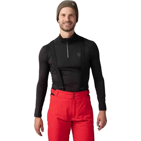 Rossignol CLASSIQUE 1/2 ZIP Pánsky rolák, čierna, veľkosť
