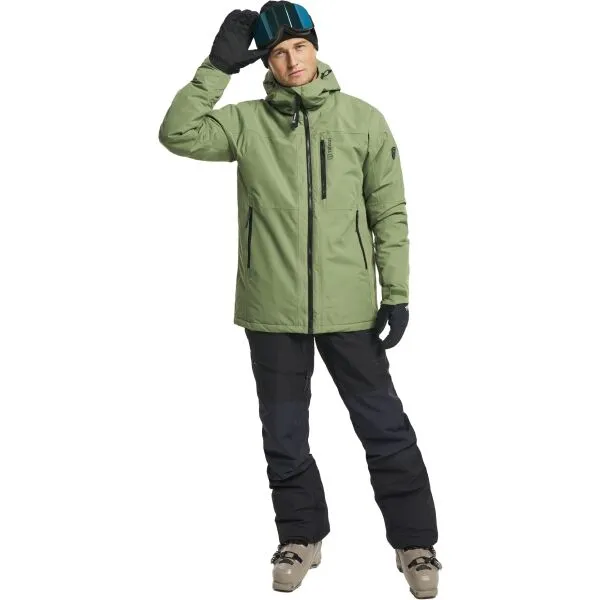 TENSON NISEKO SKI JACKET MEN Pánska lyžiarska bunda, svetlo zelená, veľkosť