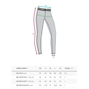 HORSEFEATHERS Termo nohavice Mirra - rainbow velikost L