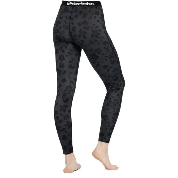 HORSEFEATHERS Termo nohavice Mirra - floral cheetah velikost M