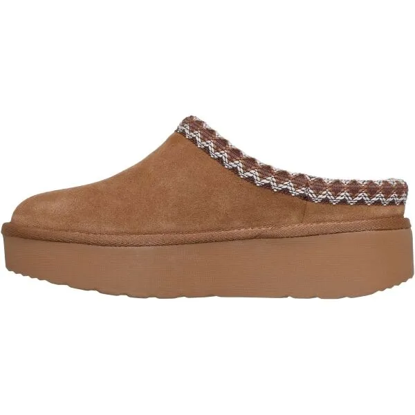 Skechers KEEP COZY - COZY CASCADE Dámske šľapky, hnedá, veľkosť