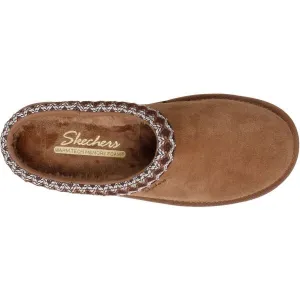 Skechers KEEP COZY - COZY CASCADE Dámske šľapky, hnedá, veľkosť