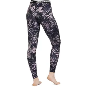 HORSEFEATHERS Termo nohavice Mirra - black leaves velikost M