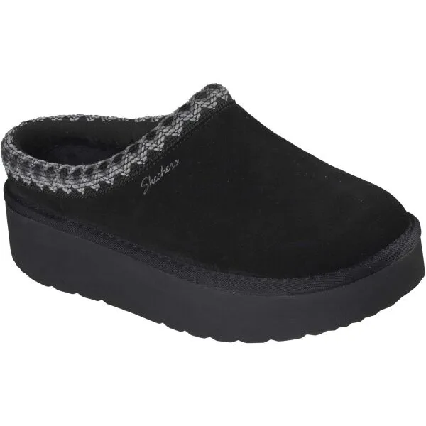 Skechers KEEP COZY - COZY CASCADE Dámske šľapky, čierna, veľkosť