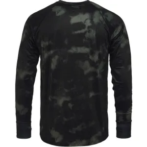 HORSEFEATHERS Termo tričko Riley - olive tie dye BLACK velikost S