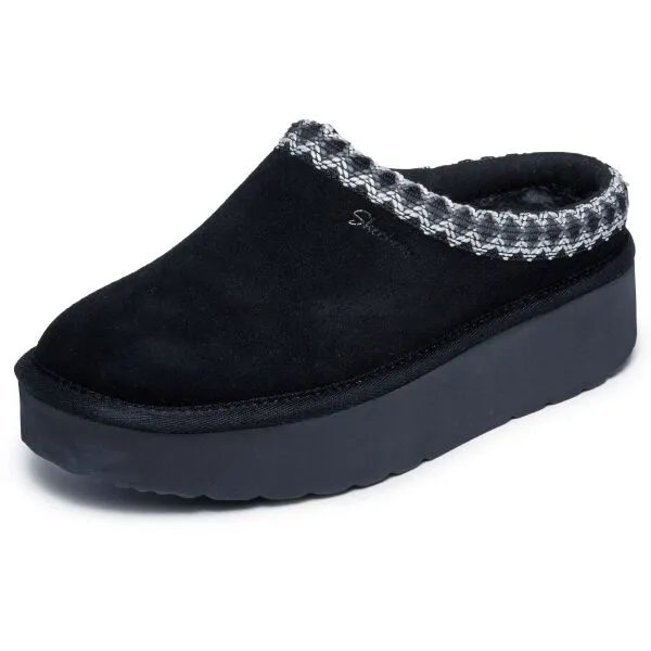 Skechers KEEP COZY - COZY CASCADE Dámske šľapky, čierna, veľkosť