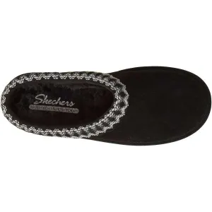 Skechers KEEP COZY - COZY CASCADE Dámske šľapky, čierna, veľkosť
