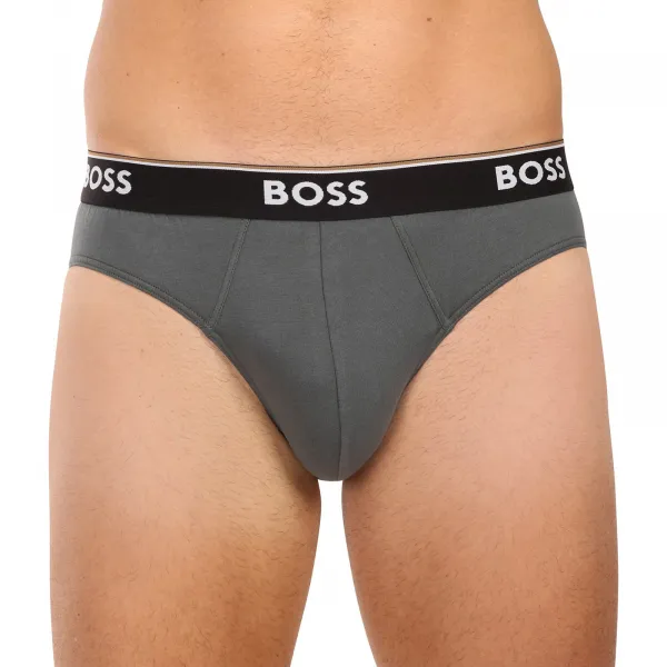 3PACK pánske slipy BOSS viacfarebné (50531681 962) L