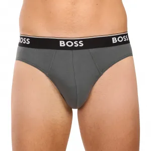 3PACK pánske slipy BOSS viacfarebné (50531681 962) L