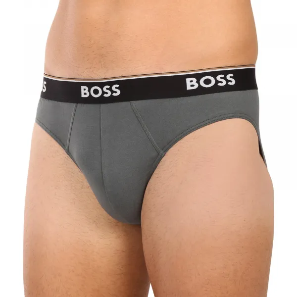 3PACK pánske slipy BOSS viacfarebné (50531681 962) L