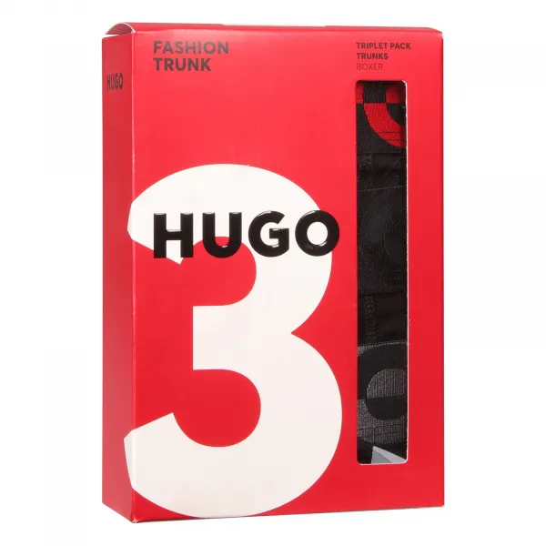 3PACK pánske boxerky HUGO čierna (50545667 002) M, trenky