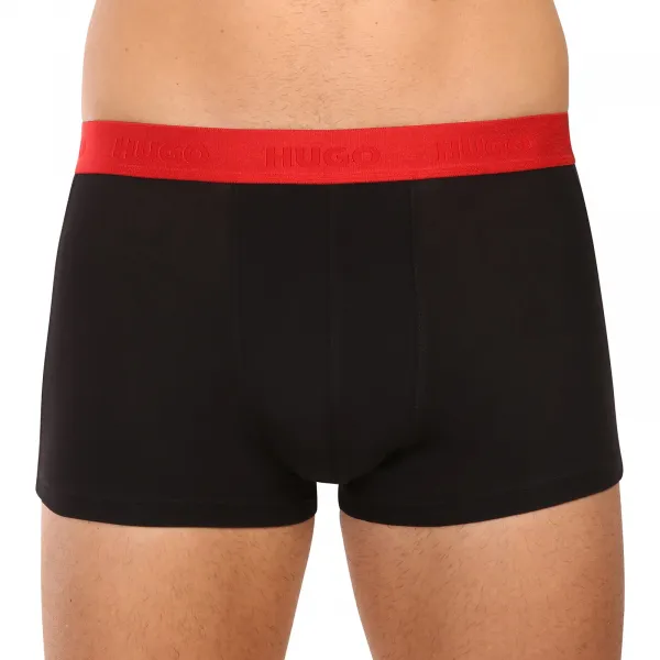 3PACK pánske boxerky HUGO čierne (50532611 009) L, trenky
