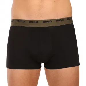 5PACK pánske boxerky HUGO čierne (50532619 003) M, trenky