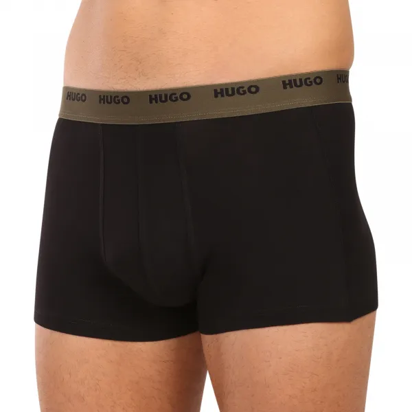 5PACK pánske boxerky HUGO čierne (50532619 003) M, trenky