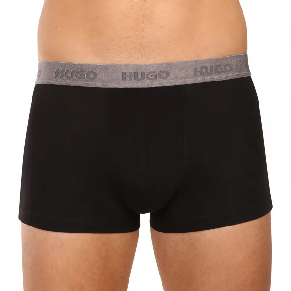 3PACK pánske boxerky HUGO čierne (50532611 009) L, trenky
