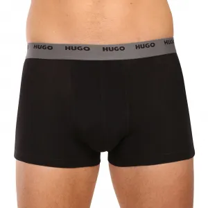 5PACK pánske boxerky HUGO čierne (50532619 003) M, trenky