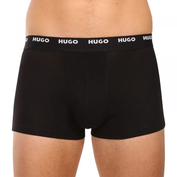 5PACK pánske boxerky HUGO čierne (50532619 003) M, trenky
