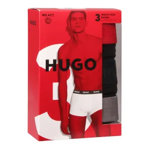 3PACK pánske boxerky HUGO čierne (50532611 009) L, trenky