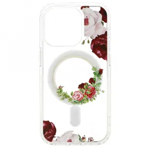 MG Flower MagSafe kryt na iPhone 12, red flower