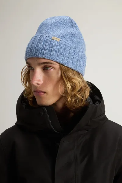 Čapica Woolrich Mouline Beanie Marine