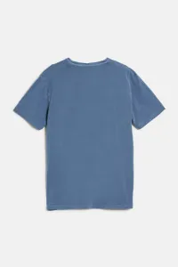 Tričko Woolrich Light Garment Dyed T-Shirt Aviation