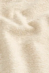 Mikina Woolrich Mixed Fleece Crewneck Beige Herringbone