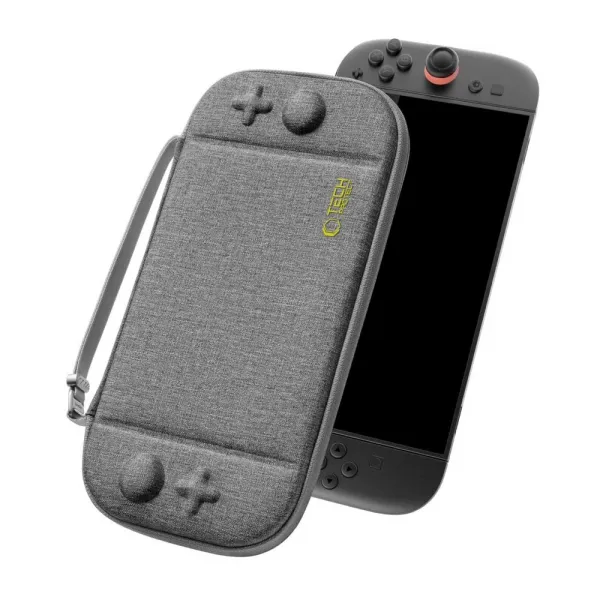 Tech-Protect Slim Pouch puzdro na Nintendo Switch 2, šedé
