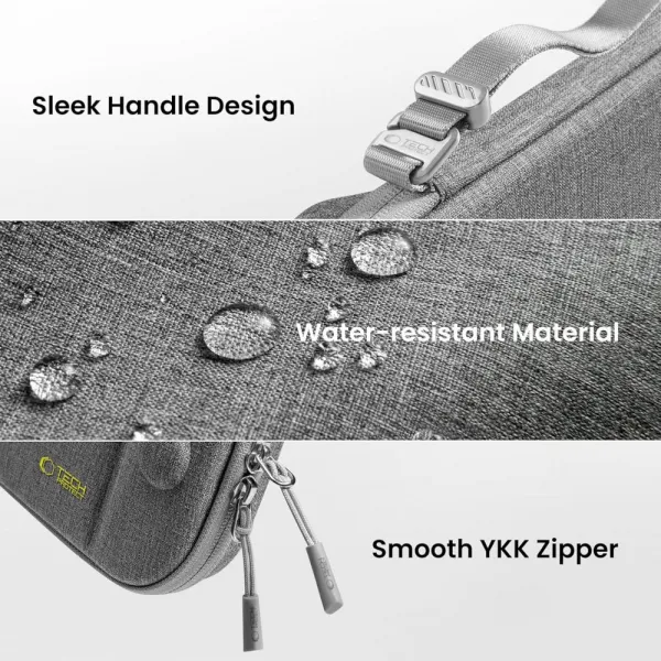 Tech-Protect Slim Pouch puzdro na Nintendo Switch 2, šedé
