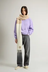 Mikina Woolrich Winter Fleece Crewneck Soft Violet