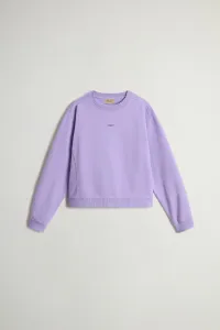 Mikina Woolrich Winter Fleece Crewneck Soft Violet