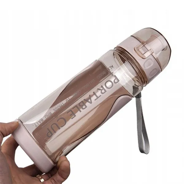 Livefy fľaša na vodu Fitcup 600 ml, ružová