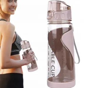 Livefy fľaša na vodu Fitcup 600 ml, ružová