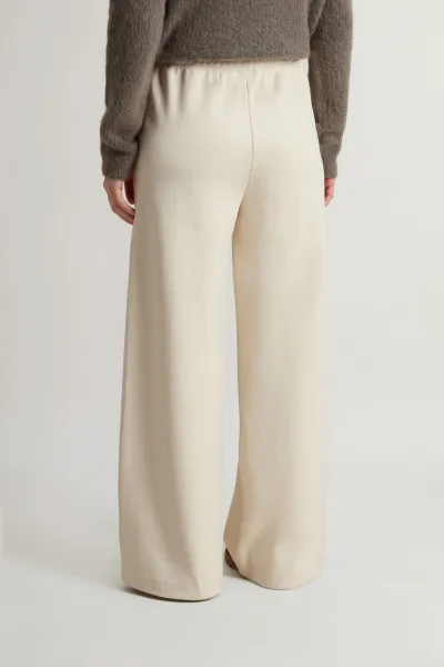 Tepláky Woolrich Super Soft Interlock Sweatpant Milky Cream