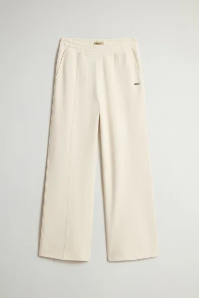 Tepláky Woolrich Super Soft Interlock Sweatpant Milky Cream