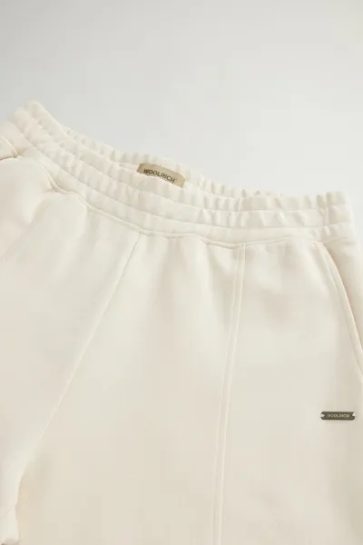 Tepláky Woolrich Super Soft Interlock Sweatpant Milky Cream