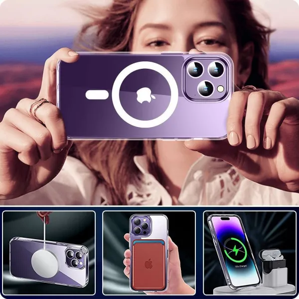 Tech-Protect FlexAir Hybrid MagSafe kryt na Samsung Galaxy S24 Ultra, priesvitný