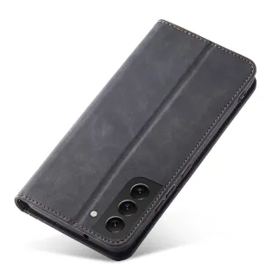 MG Magnet Fancy knižkové kožené puzdro na Samsung Galaxy S22 Plus, čierne