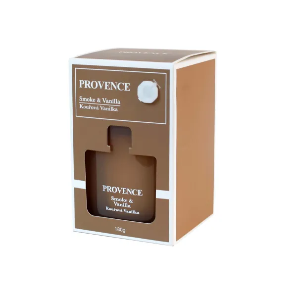 Vonná sviečka v skle PROVENCE 25 hodín smoke vanilla