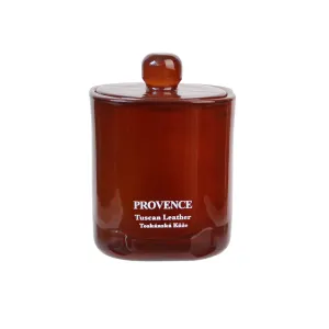 Vonná sviečka v skle PROVENCE 25 hodín tuscan kože