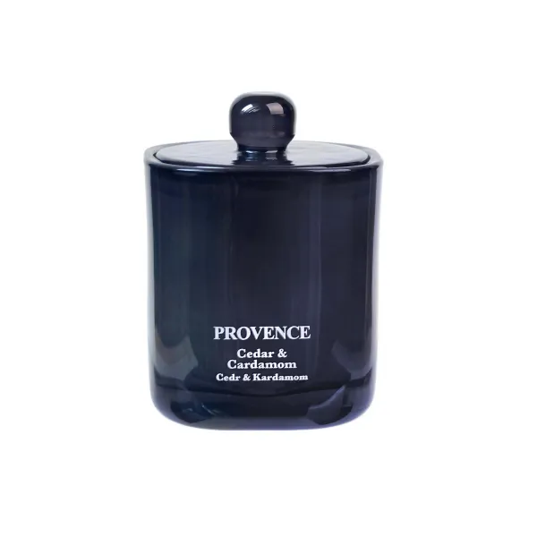 Vonná sviečka v skle PROVENCE 25 hodín céder kardamóm