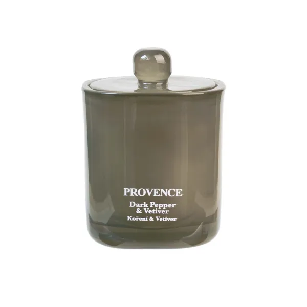 Vonná sviečka v skle PROVENCE 25 hodín korenie vetiver