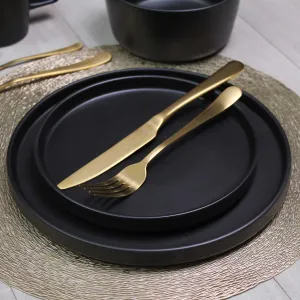 Keramický dezertný tanier KITCHISIMO 20cm čierny mat